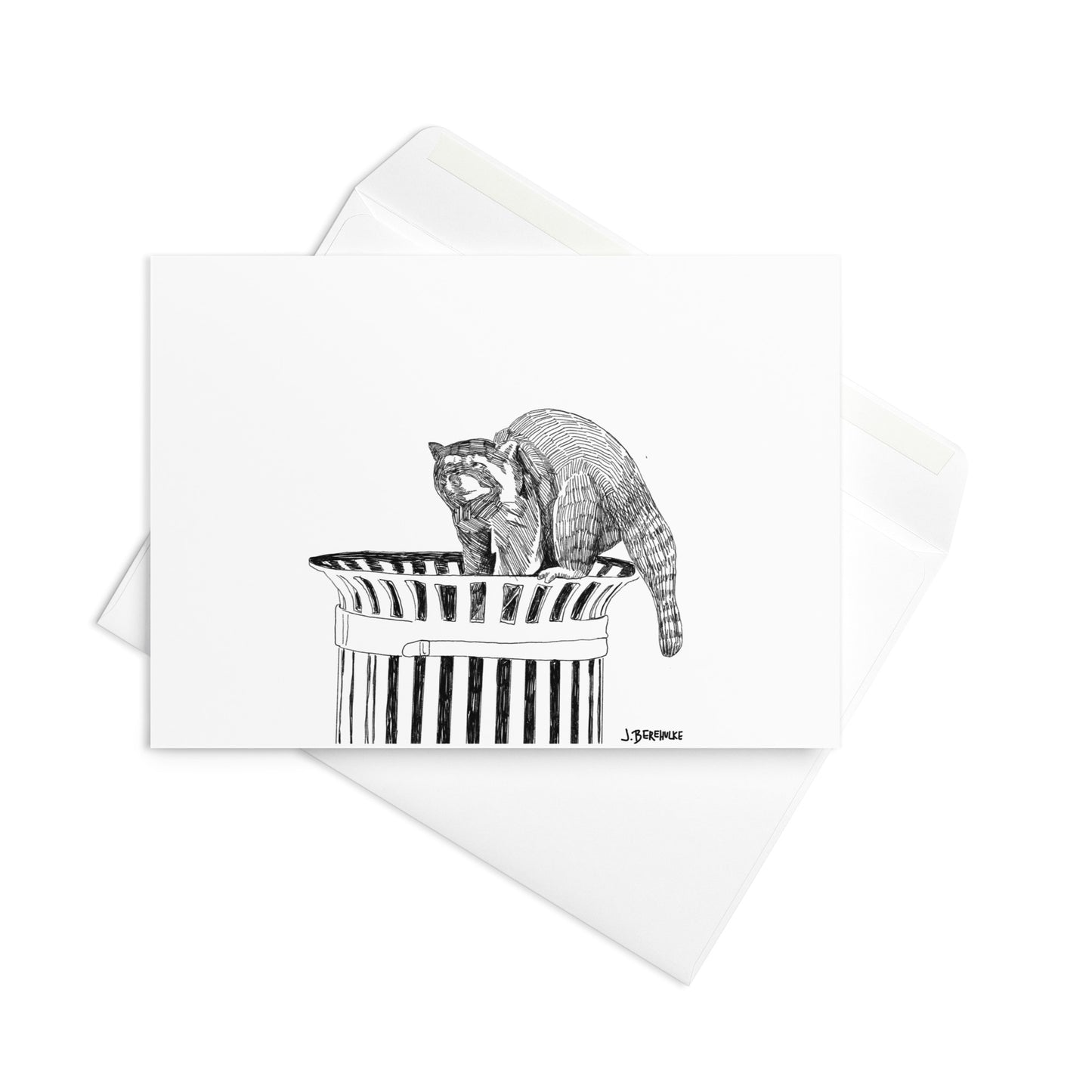 Raccoon Greeting Card